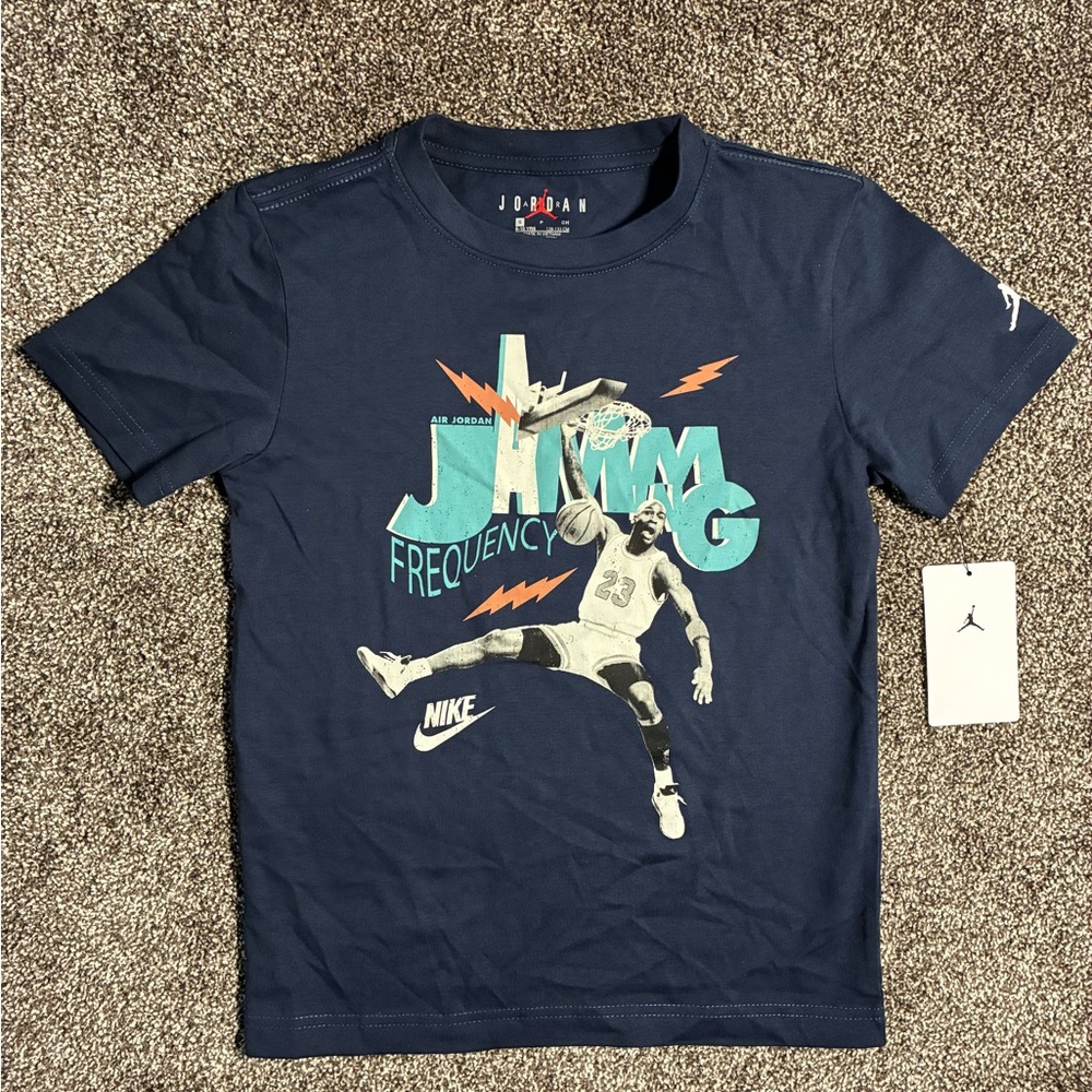 Jordan Boys’ Navy Jamming Tee